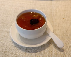 Sweetened soup with white fungus & red dates