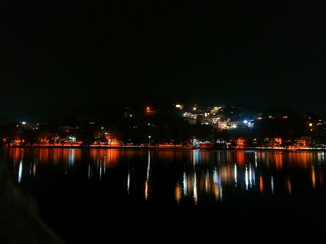 Night shot at Kandy Lake