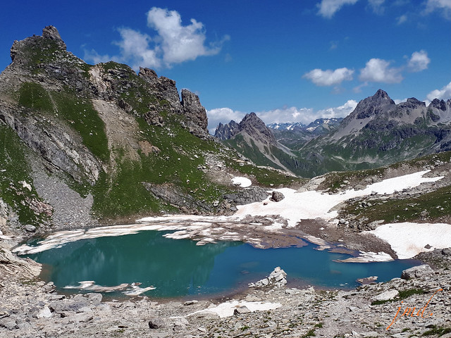 Lac blanc du massif des Cerces (2700m), Valloire (73)