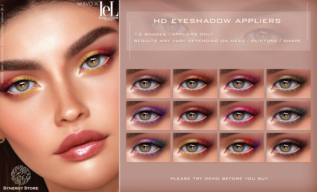 Synergy – Lelutka HD Eyeshadow Applier for EVO/EVO X heads – Lagos♥