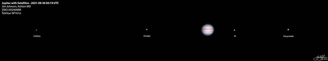Jupiter with Satellites - 2021-09-30 00:19 UTC