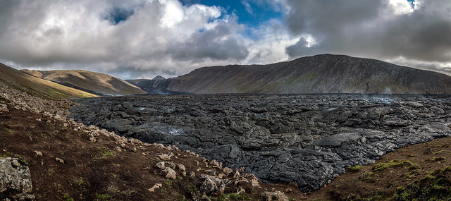 Geldingadalir volcano lower lava field, Iceland