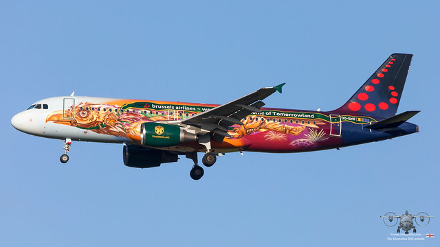 OO-SNF A320 BRUSSELS AIRLINES 'Tomorrowland'