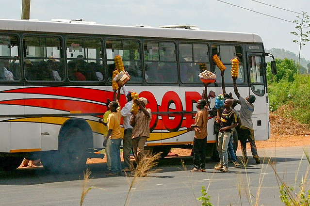 2013, Africa, Tanzania, Tanga region, Segera, Bus station, Fruit sellers