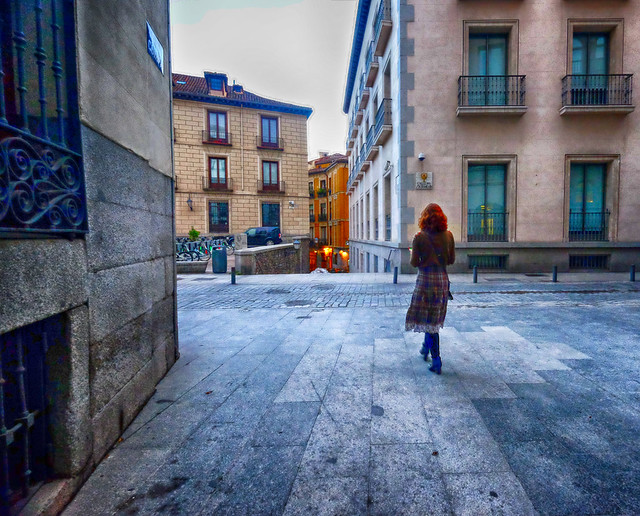 Walking through Madrid, Spain