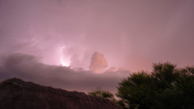 2013, Africa, Tanzania, Mara region, Bunda district, Ndabaka, Lightning over the Serengeti