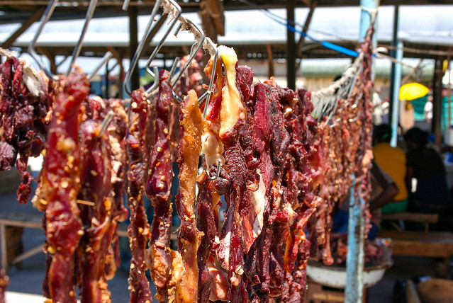 2013, Africa, Namibia, Oshana region, Oshakati city, Biltong (dried meat)