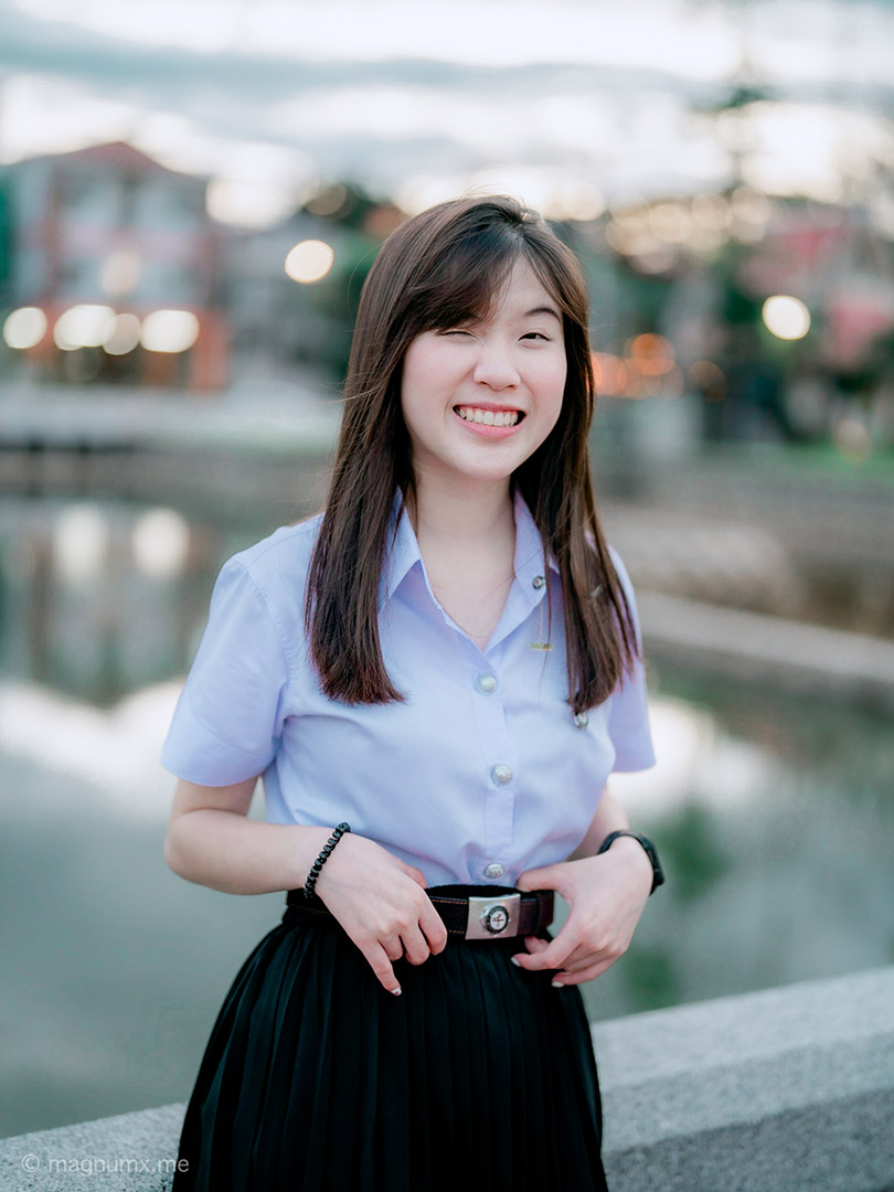 ตัวอย่าง Lightroom Preset โทนนักศึกษาสูตร Evening