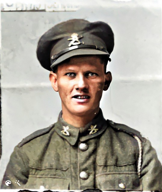 Unknown WWI Soldier Studio Portrait, ca 1917