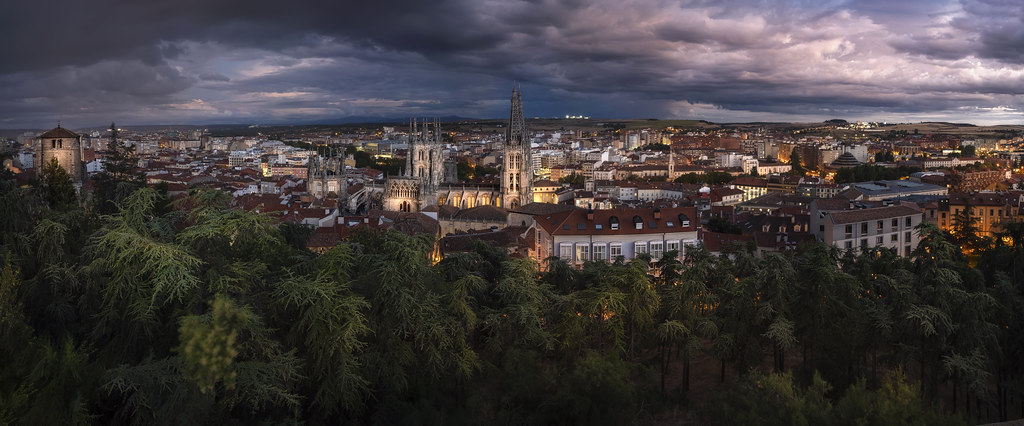 Panorámica de la ciudad de Burgos (10 minutos después)