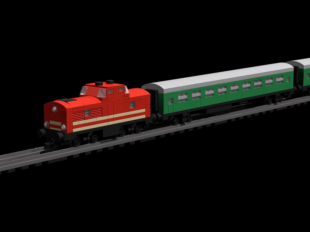 Lego DB V80 1:87 + DB wagons