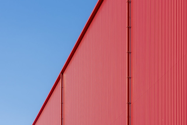 Facade of a red building