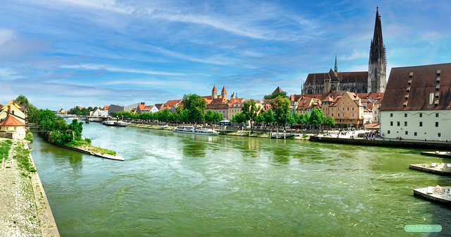 Regensburg an der blauen Donau