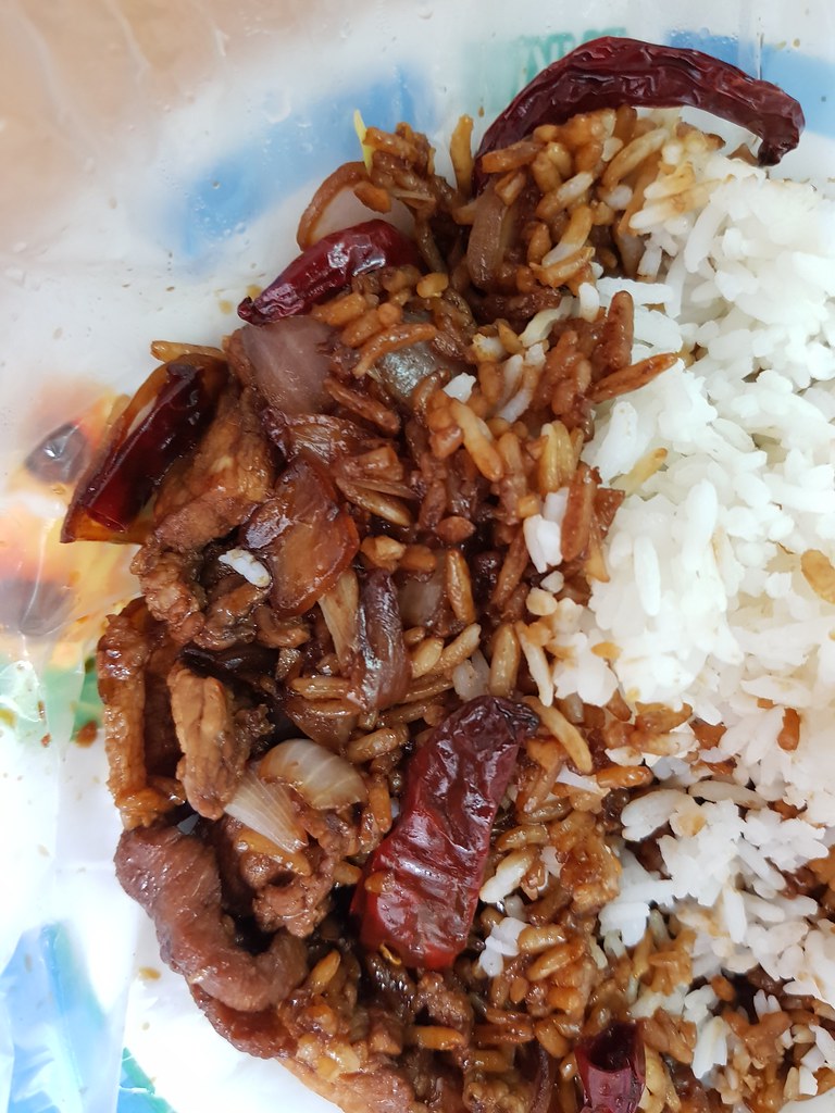鮮魚花腩飯 Salted egg Pork rice rm$9 @ 阿華茶餐室 Ah Wah USJ6