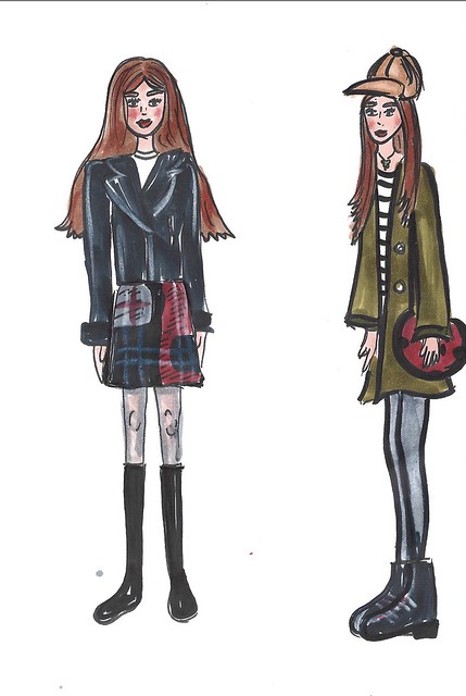 Fall Winter fashion sketches 🎃❤️