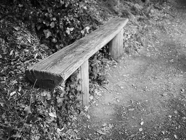 Little wooden bench