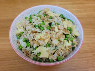 Egg, Pea, and Ginger Fried Rice