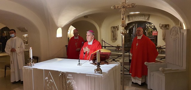 Msza Święta przy grobie św. Piotra - Ad limina apostolorum - Watykan, 4 października 2021 r.