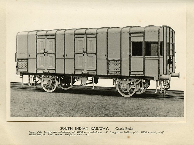India Railways - South Indian Railway - SIR Goods Brake Van