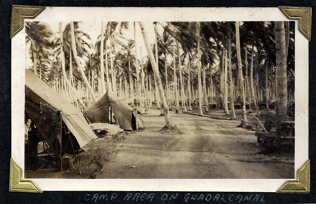 Quadalcanal, WWII, Pack Artillery Camp, Ilu River