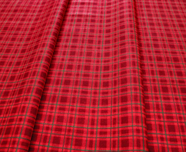 Wilmington Prints Winter Forest 39696-337 Plaid Red