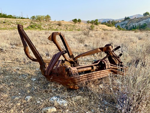 Old rusted out metal near Chelan River