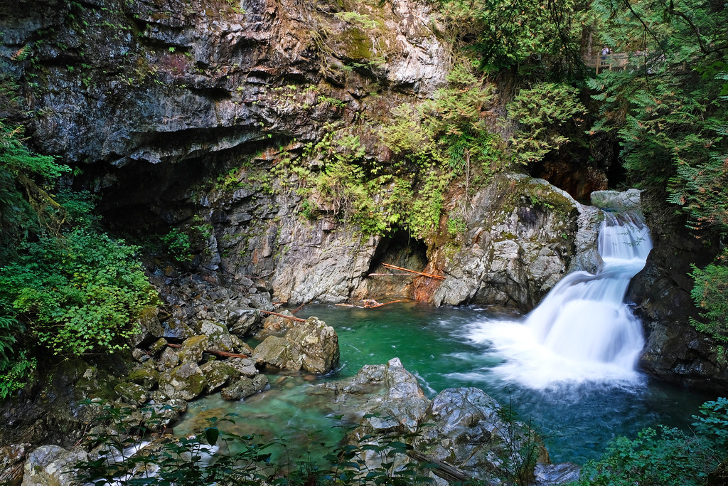 Twin Falls, Lynn Canyon Park, North Vancouver, British Columbia, Canada