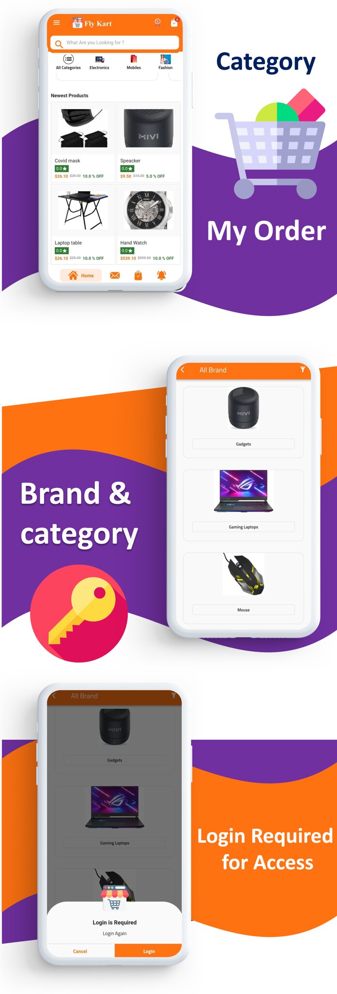 Flykart eCommerce app | Multi-Vendor E-commerce | Complete eCommerce  App | Multi Payment Gateways - 6