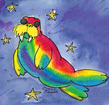 10.2.21 - Magic Rainbow Space Walrus