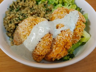 Chickpea Croquettes with Dill Yoghurt Sauce