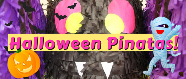 Halloween Pinatas Banner