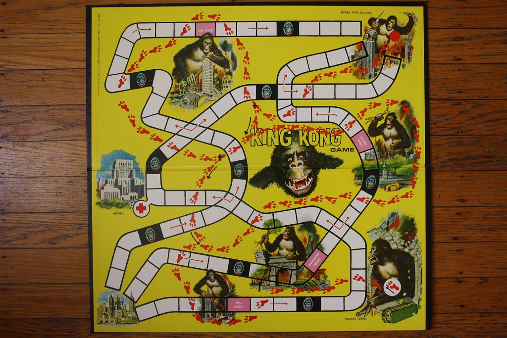 King Kong Board Game, Board (Ideal 1963)