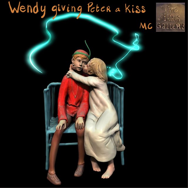 Wendy giving Peter a kiss MC