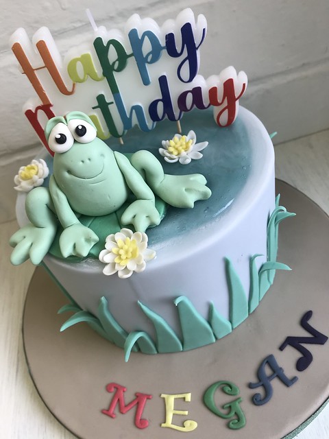 Cute Frog Birthday Cake