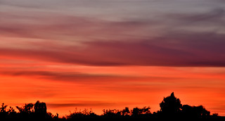 Sunset over Tewkesbury