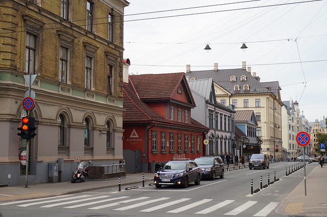 Riga - The other end of Lāčplēsis Street