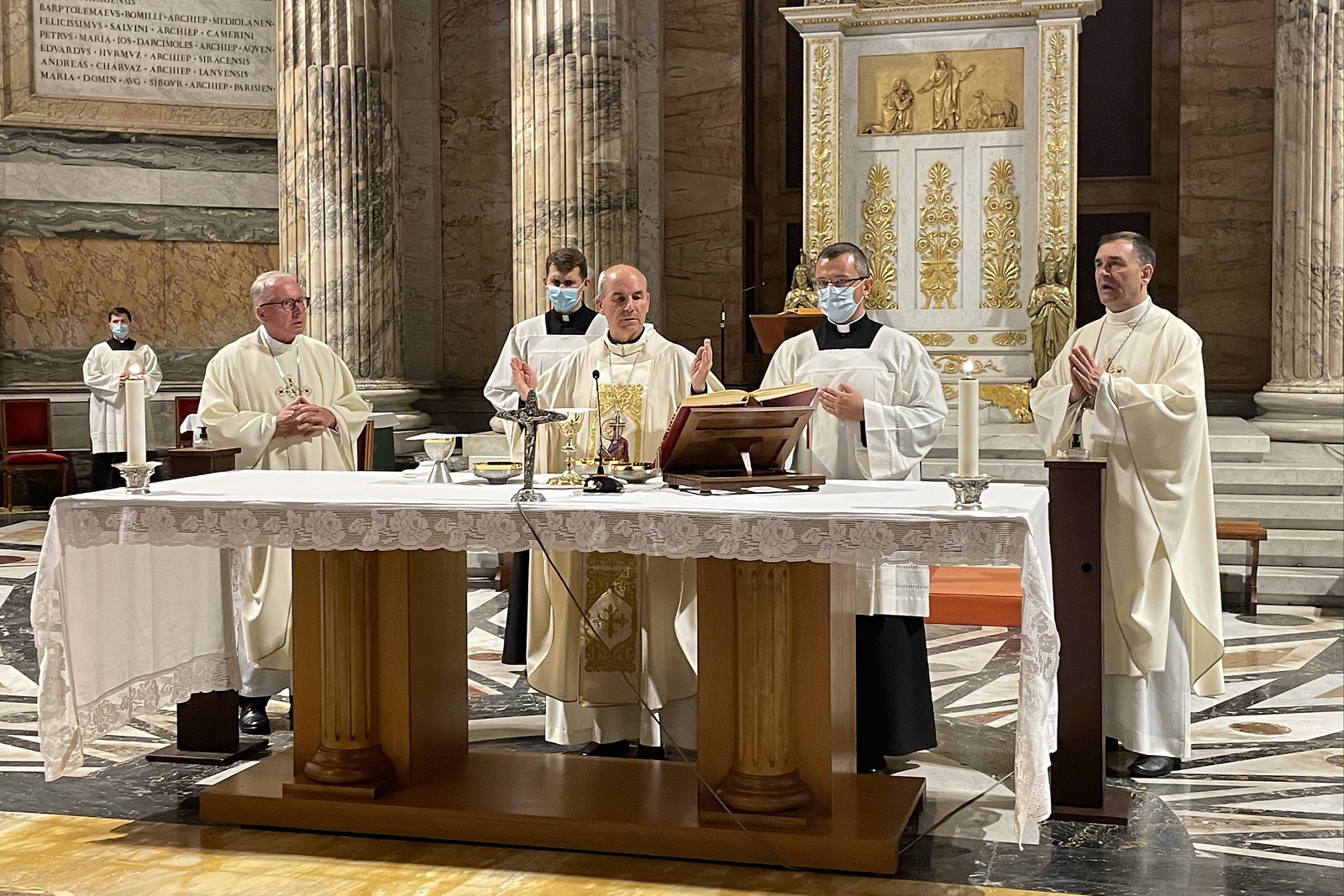 Msza Święta w Bazylice Świętego Pawła za Murami - Ad limina apostolorum - Rzym, 8 października 2021 r.9