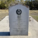 Town of Quihi Surveyed in October, 1844, by Henry Castro, 1781-1861, distinguished pioneer and colonizer of Texas.

Established in March,1845 by ten families in charge of Louis Huth, agent for Castro.

Many settlers were killed by Indians before 1860.

Erected by the state of Texas 1936