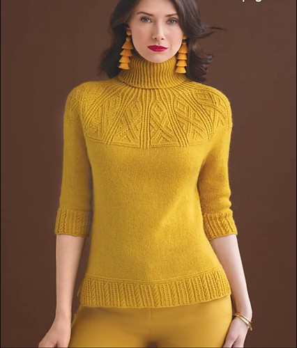 #01 Yoked Pullover by Norah Gaughan knit using Kelbourne Woolens Andorra.