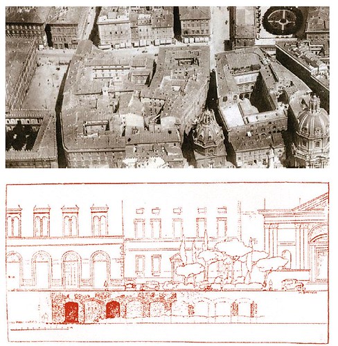 RARA 2021: M. Rispoli, 3.3). Gli scavi di Giuseppe Gatti in piazza Venezia, 1902-04; pp. 116 – 123; in: R. Rosasco & D. Zamaro et al., IL MUSEO RADICI DEL PRESENTE (2019): 1-156 (in PDF) [ITA / ENG]. Foto: M. G. Conde (2011) & M. Barosso (1932).
