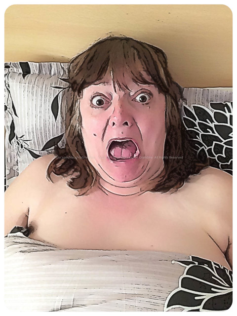 Naughty Grandma in a hotel room. ToonIt preset: cartoon 50 trans. Polite comments are welcome.