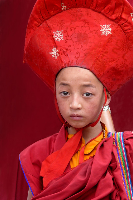 Le petit porteur de trompe tibétaine