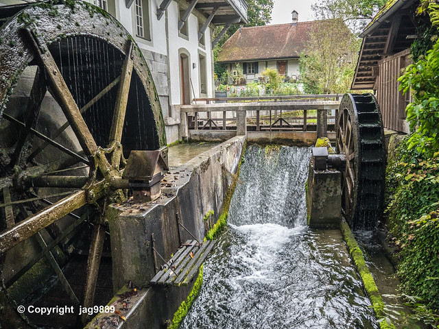 Mill Waterwheel, Lützelflüh, Canton of Bern, Switzerland