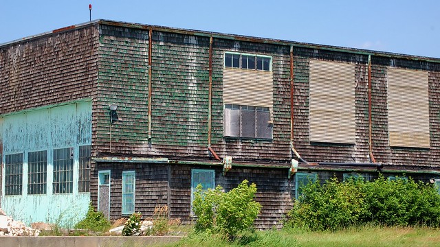 Abandoned WWII hangar, Picton Airport, Prince Edward County, Ontario.
