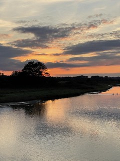 Sunset over the River Stour at Cattawade