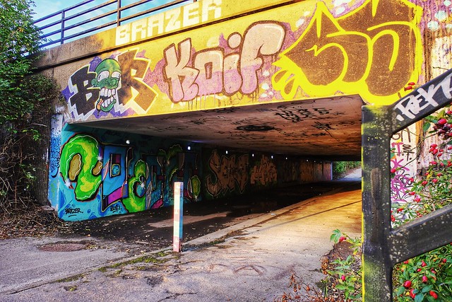 Underpass and street art