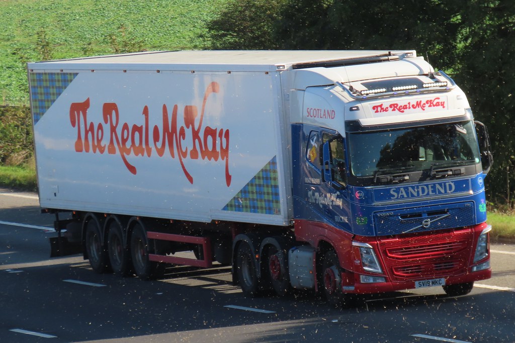 The Real McKay, Volvo FH (SV19MKC) On The M62 Westbound, Passing Rawcliffe Flyover