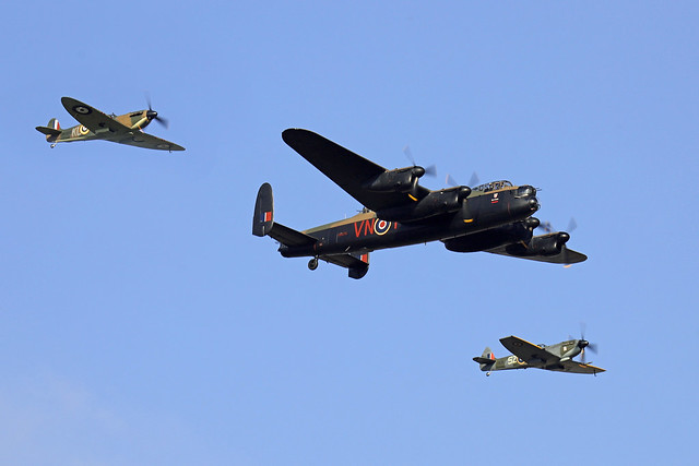 BBMF Lancaster & Spitfires