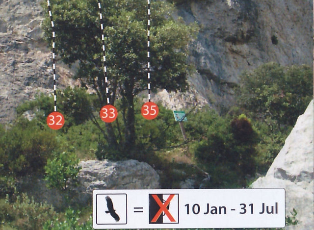 Serra de Llaberia - Cingles de La Brancana - Sector l'Escletxa de Cal Carboner (Tarragona_Climbs) Señal de Regulación