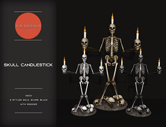 KiB Desings - Skull Candlestick @Hallow Manor